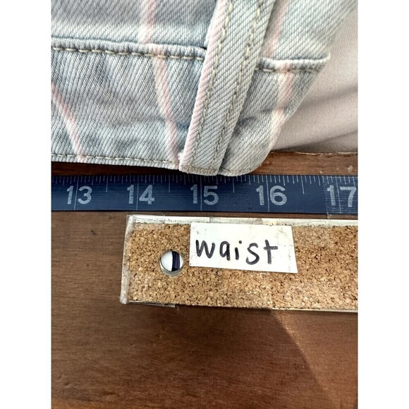 Kancan Woman's Skinny Jeans Striped Size 9/28 Light Wash modern minimal - Picture 13 of 16